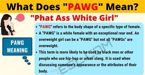 pawg meaning in english